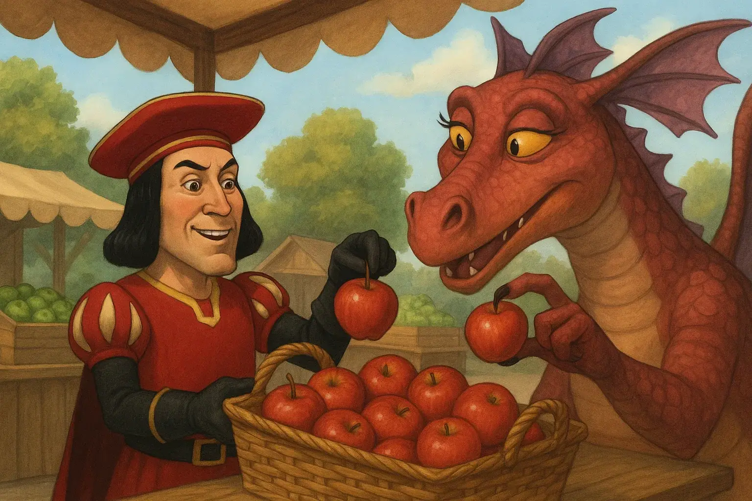 illustration for apple