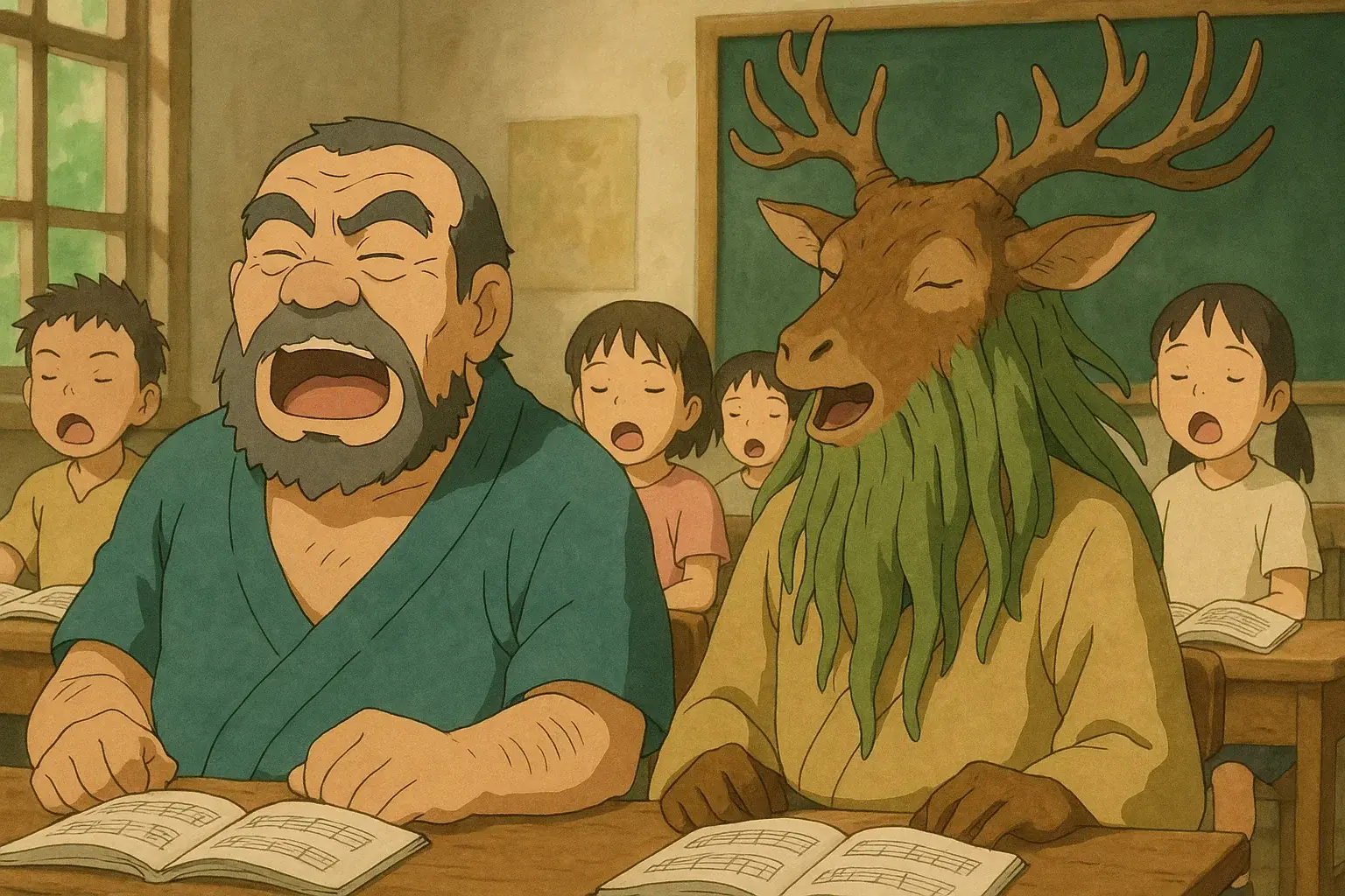 illustration for sing