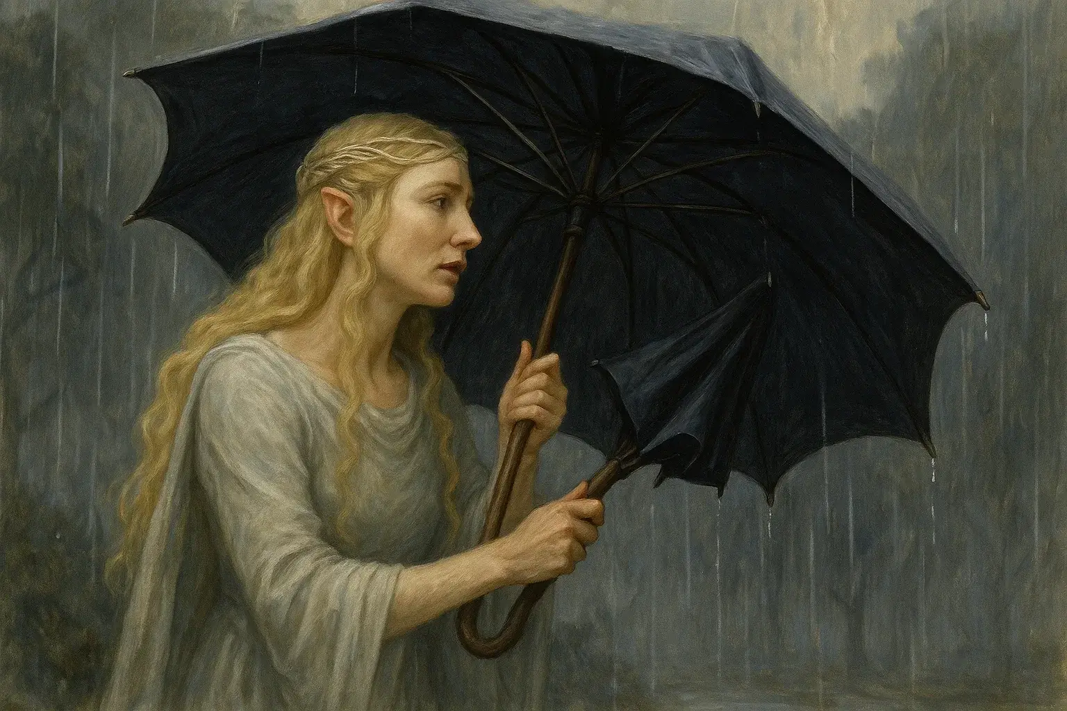 illustration for rain