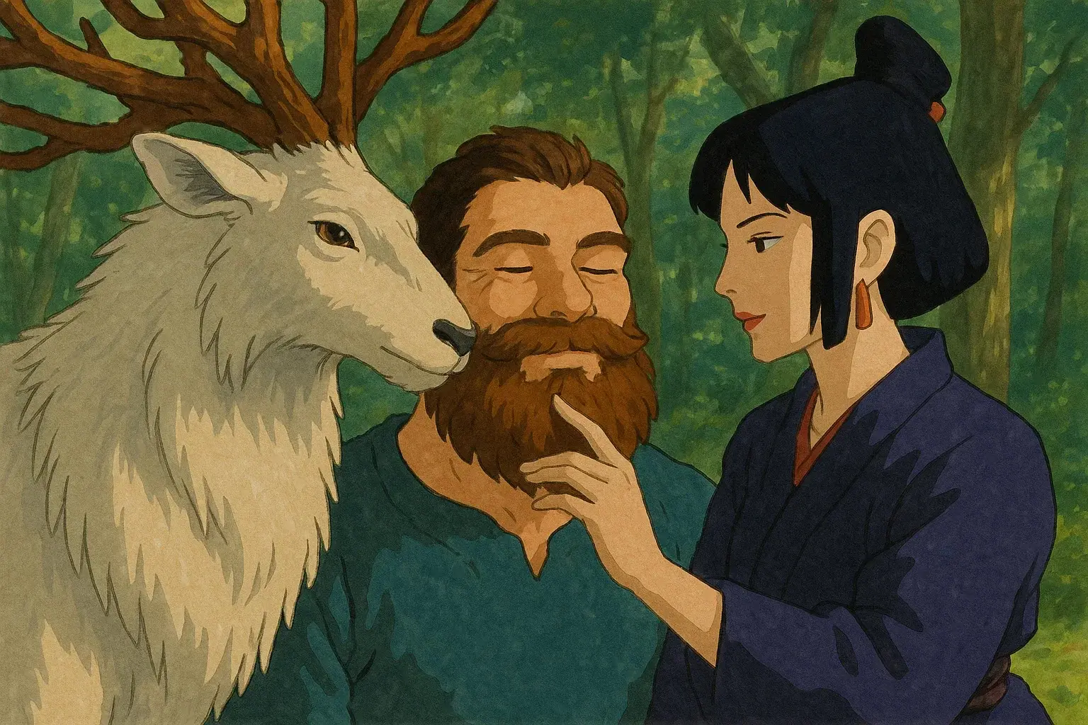 illustration for beard