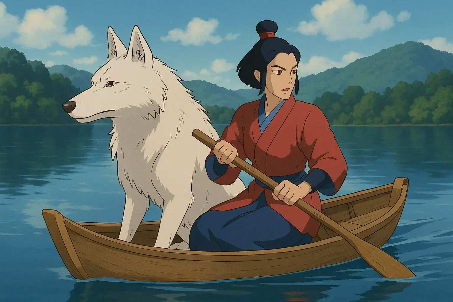 illustration for lake