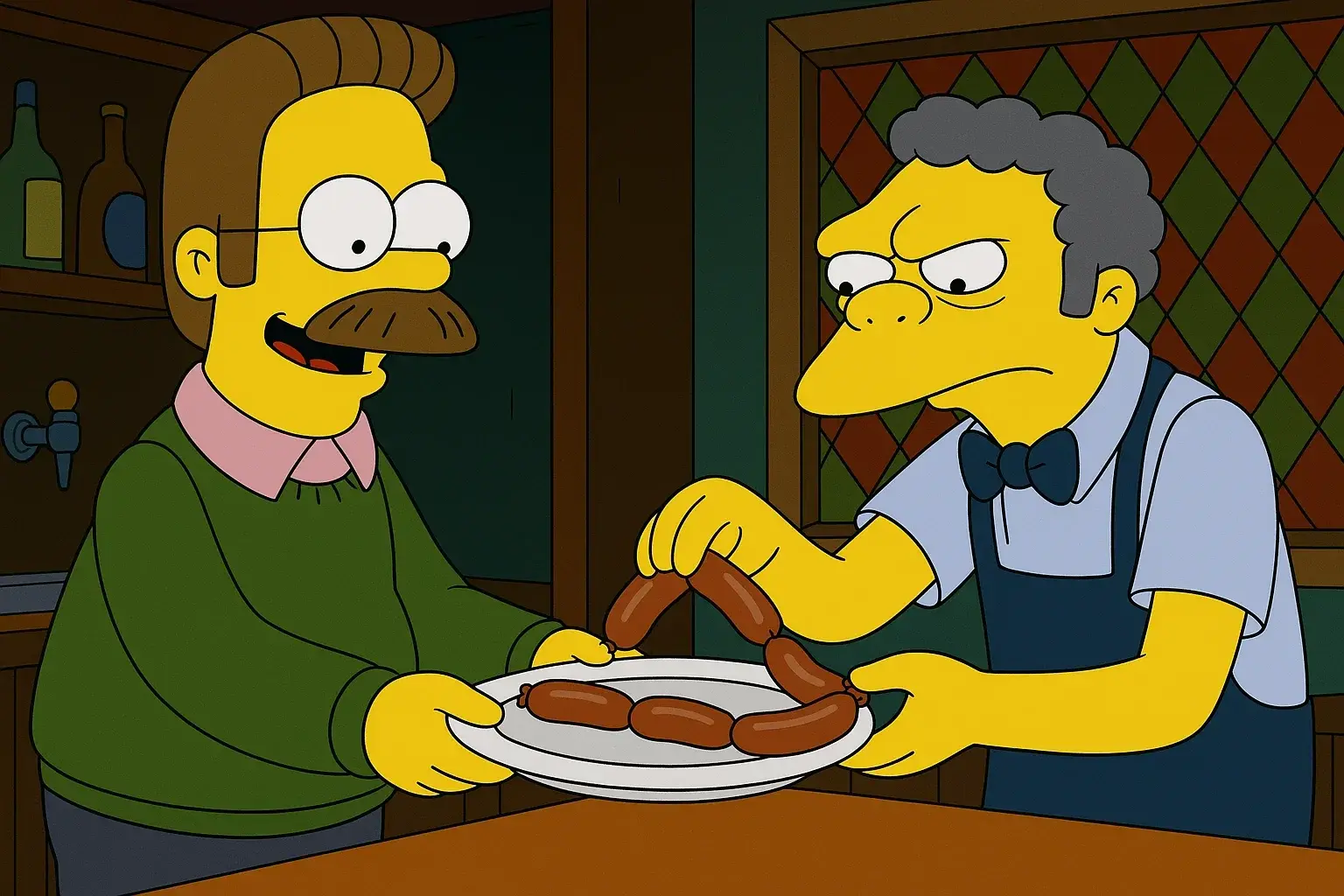 illustration for sausage