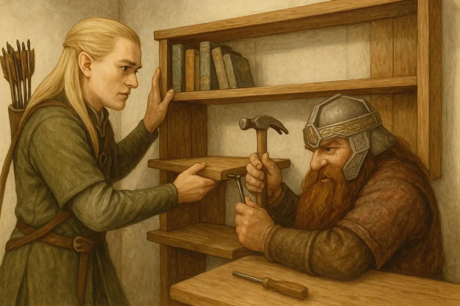 illustration for shelf