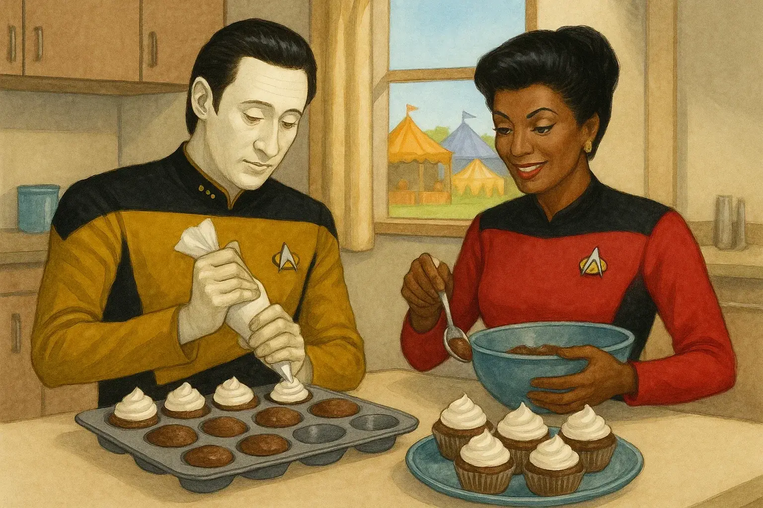 illustration for bake