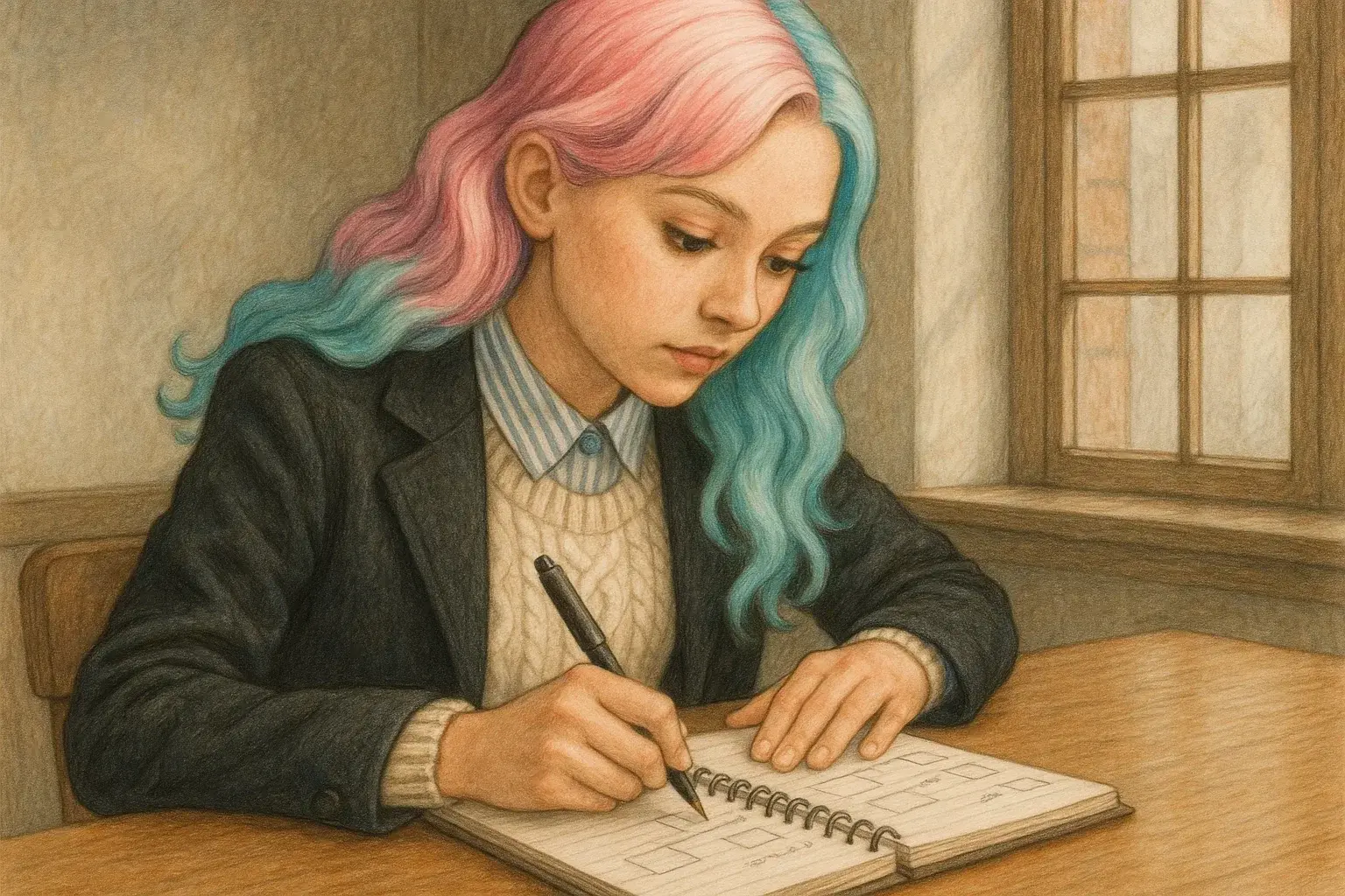 illustration for notebook