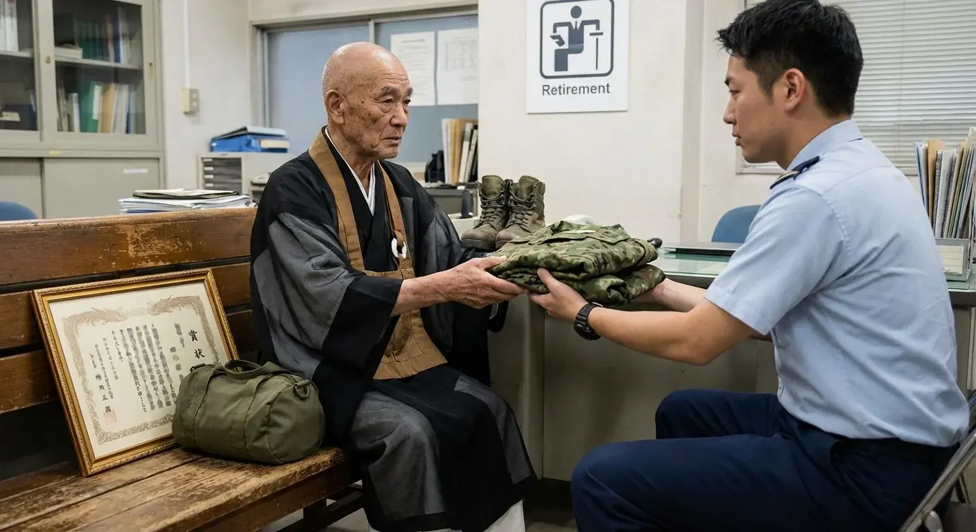 illustration for retire