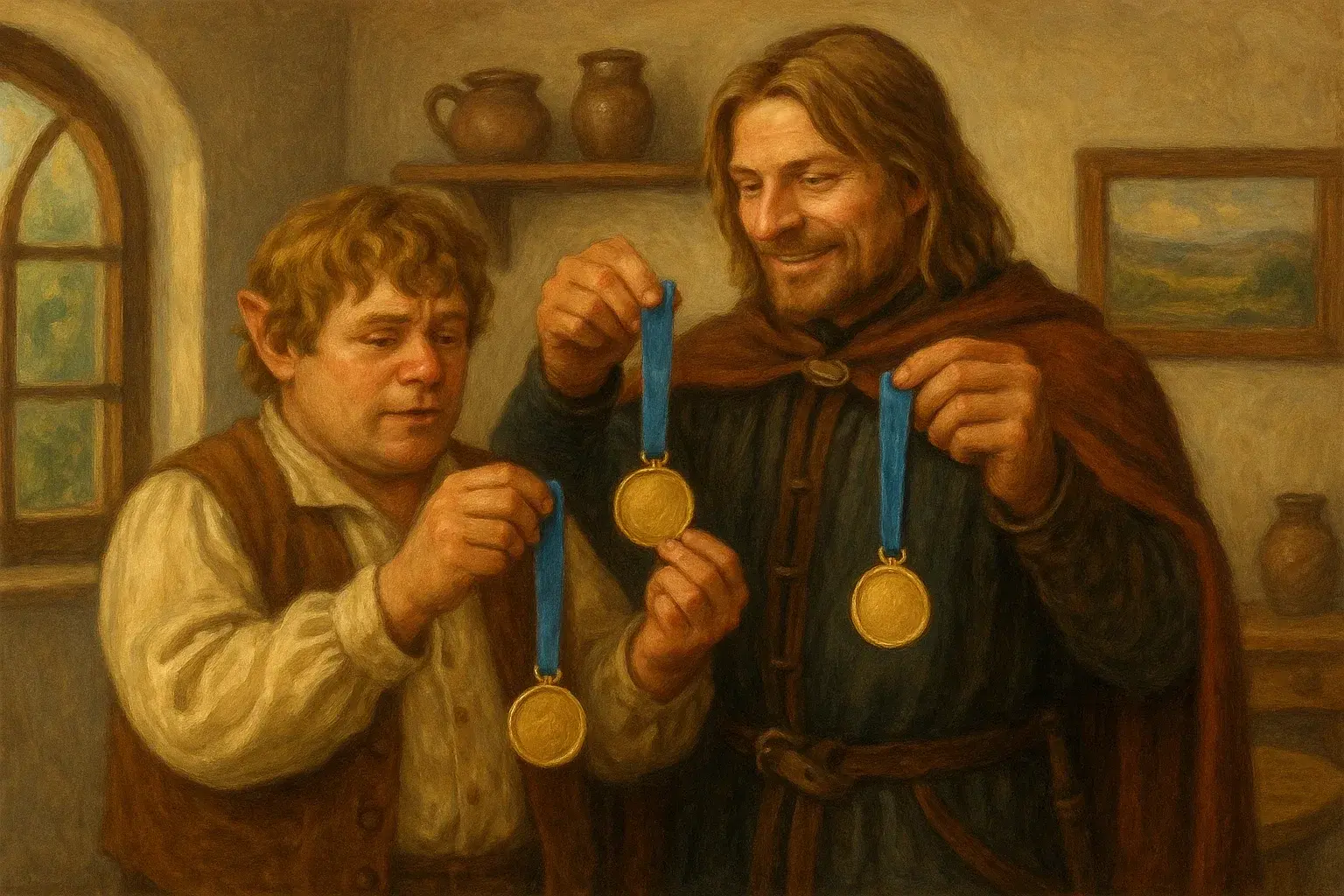 illustration for medal
