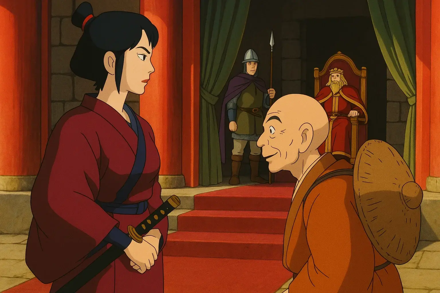 illustration for throne