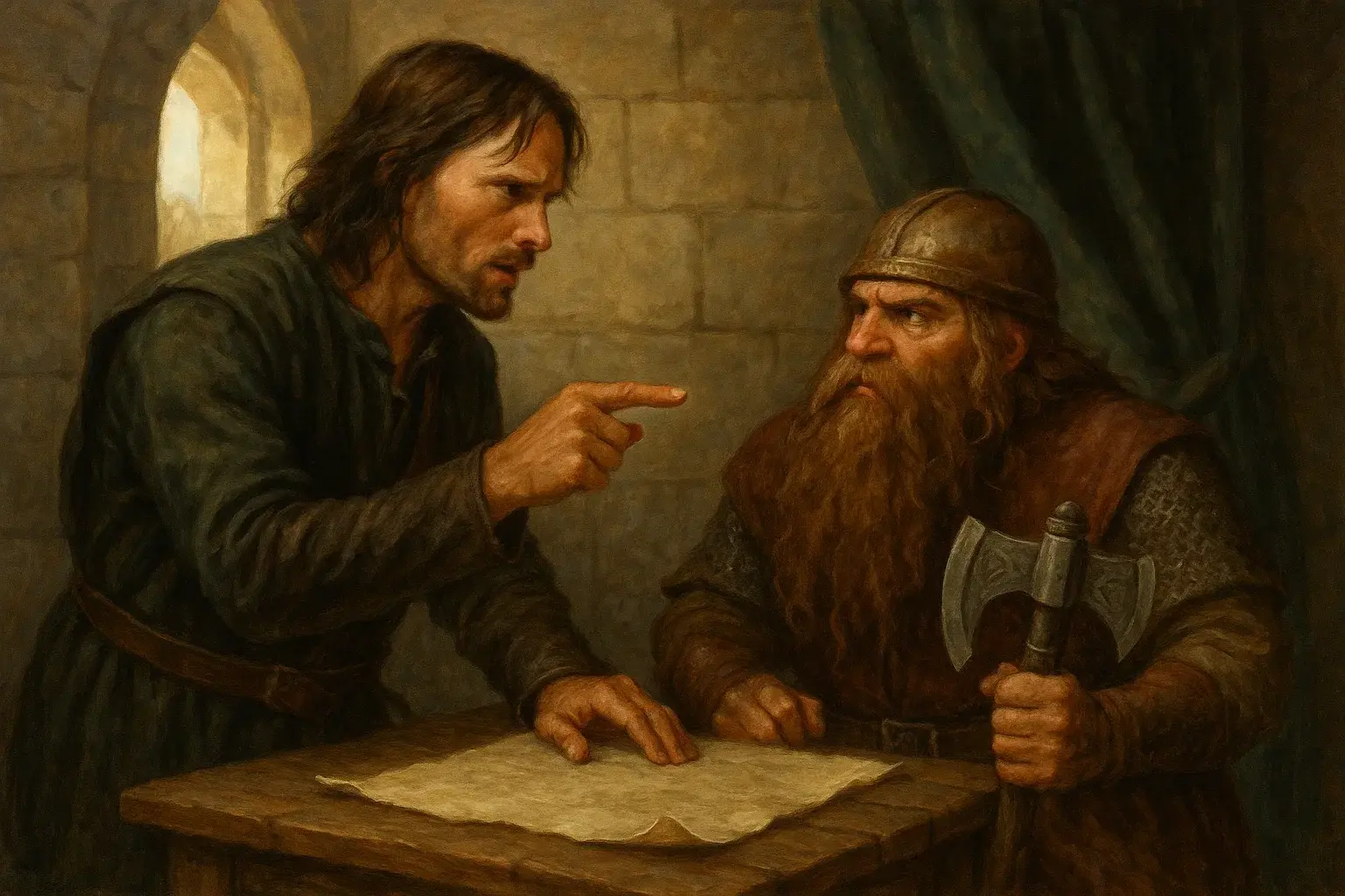 illustration for contend