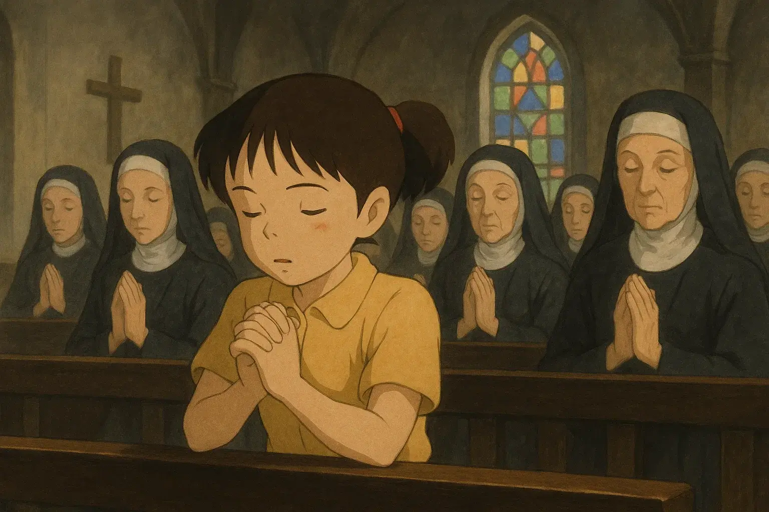 illustration for nun